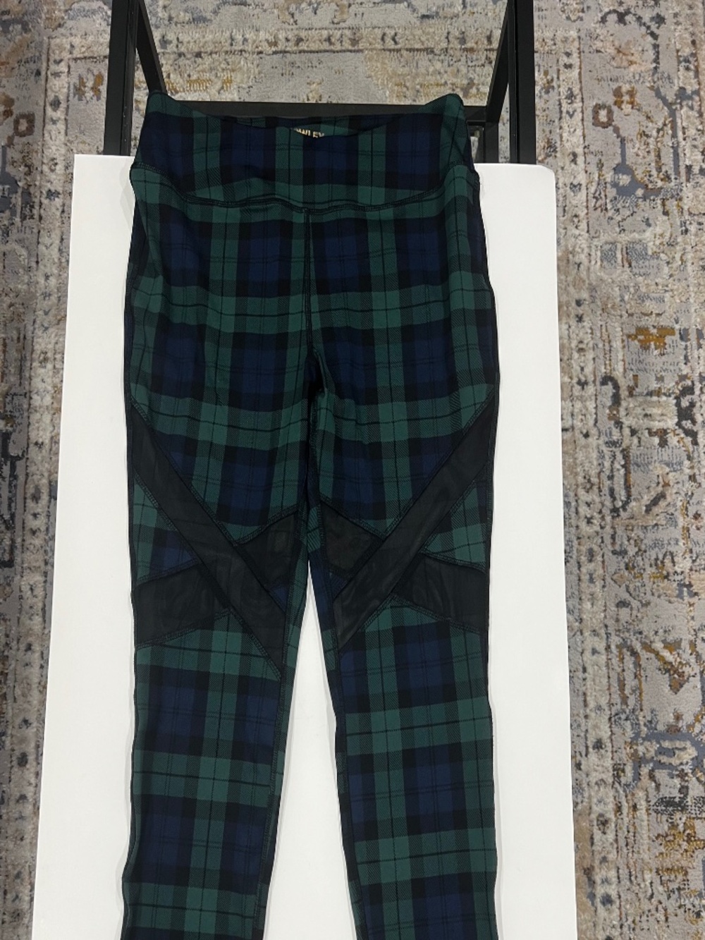 Cynthia Rowley Fitness Plaid Activewear Legging